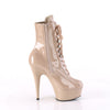 DELIGHT-1020 - Plateau Stiefeletten - Beige Lack von Pleaser – Ansicht 5