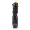 DELIGHT-1020PK Plateau Stiefeletten - Matt Schwarz von Pleaser – Ansicht 2