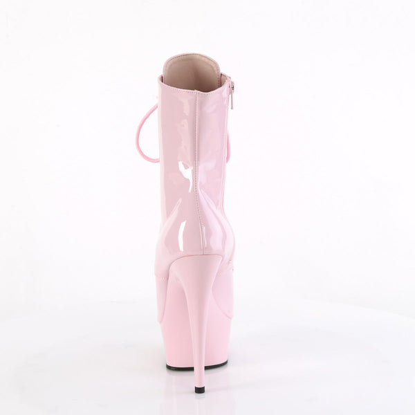 DELIGHT-1021 - Plateau Stiefeletten - Rosa Lack von Pleaser – Ansicht 4