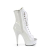DELIGHT-1021 - Plateau Stiefeletten - Weiss Lack von Pleaser – Ansicht 5