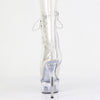 DELIGHT-1021C - Plateau Peeptoe Stiefeletten - Transparent von Pleaser – Ansicht 4