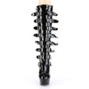 DELIGHT-2049 Plateau Stiefel Schwarz Lack von Pleaser – Ansicht 2