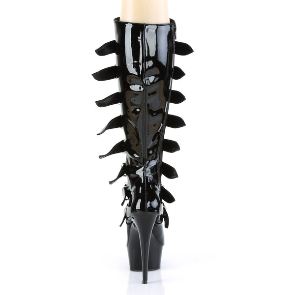 DELIGHT-2049 Plateau Stiefel Schwarz Lack von Pleaser – Ansicht 4