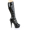 DELIGHT-2049 Plateau Stiefel Schwarz Lack von Pleaser – Ansicht 5
