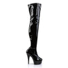 DELIGHT-3000 Plateau Overknee Stiefel Schwarz von Pleaser – Ansicht 5