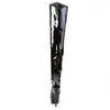 DELIGHT-3010 Plateau Overknee Stiefel Schwarz Lack von Pleaser – Ansicht 4