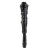 DELIGHT-3028 Plateau Overknee Stiefel Schwarz Matt von Pleaser – Ansicht 2