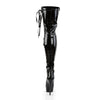 DELIGHT-3050 Plateau Overknee Stiefel Schwarz von Pleaser – Ansicht 4