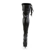 DELIGHT-3050 Plateau Overknee Stiefel Matt von Pleaser – Ansicht 4