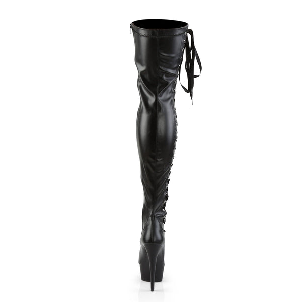 DELIGHT-3050 Plateau Overknee Stiefel Matt von Pleaser – Ansicht 4