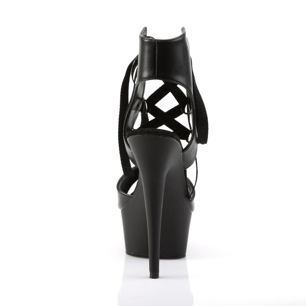DELIGHT-600-14 Plateau Sandaletten schwarz von Pleaser – Ansicht 4