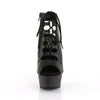 DELIGHT-600-20 Plateau Stiefeletten - Matt Schwarz von Pleaser – Ansicht 2
