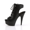 DELIGHT-600-20 Plateau Stiefeletten - Matt Schwarz von Pleaser – Ansicht 3
