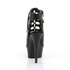 DELIGHT-600-20 Plateau Stiefeletten - Matt Schwarz von Pleaser – Ansicht 4