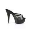 DELIGHT-601-6RM Plateau Pantoletten - Schwarz von Pleaser – Ansicht 5