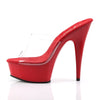 DELIGHT-601 Sandalette Plateauschuhe Rot von Pleaser – Ansicht 3