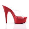DELIGHT-601 Sandalette Plateauschuhe Rot von Pleaser – Ansicht 5