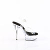 DELIGHT-608 Plateau Sandaletten Schwarz/Transparent von Pleaser – Ansicht 5