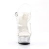 DELIGHT-608 Plateau Sandaletten Transparent von Pleaser – Ansicht 2