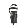 DELIGHT-608N Plateau Sandaletten Schwarz von Pleaser – Ansicht 4