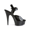 DELIGHT-608N Plateau Sandaletten Schwarz von Pleaser – Ansicht 5