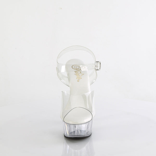 DELIGHT-608VL Plateau Sandaletten Transparent von Pleaser – Ansicht 2