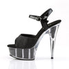DELIGHT-609-5G Plateau Sandaletten Schwarz von Pleaser – Ansicht 3