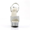 DELIGHT-609-5G Plateau Sandaletten Silber von Pleaser – Ansicht 2