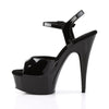 DELIGHT-609 Plateau Sandaletten Schwarz von Pleaser – Ansicht 3