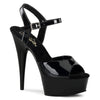 DELIGHT-609 Plateau Sandaletten Schwarz von Pleaser