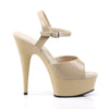 DELIGHT-609 Plateau Sandaletten - Creme von Pleaser – Ansicht 5