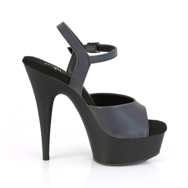 DELIGHT-609REFL Plateau Sandaletten Grün/Schwarz von Pleaser – Ansicht 5