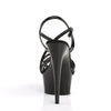 DELIGHT-613 Plateau Sandaletten - Schwarz von Pleaser – Ansicht 4