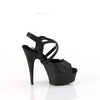 DELIGHT-624-1 - Plateau High Heel Sandaletten - Schwarz Matt von Pleaser – Ansicht 5