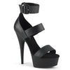 DELIGHT-629 - Plateau High Heel Sandaletten - Schwarz Matt von Pleaser