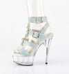 DELIGHT-656RS Plateau High Heel Sandaletten - Mehrfarbig von Pleaser – Ansicht 3