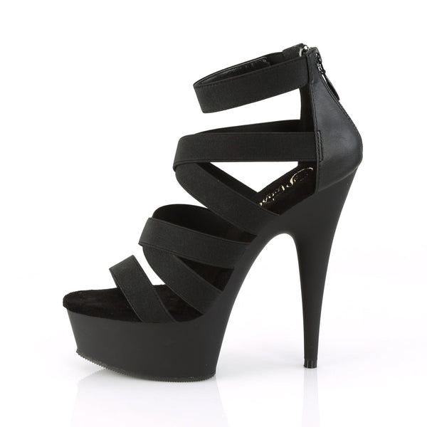 DELIGHT-659 Plateau Sandaletten Schwarz von Pleaser – Ansicht 3
