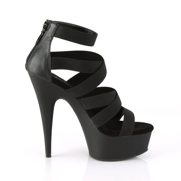 DELIGHT-659 Plateau Sandaletten Schwarz von Pleaser – Ansicht 5