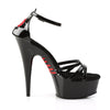 DELIGHT-662 Plateau Sandaletten schwarz von Pleaser – Ansicht 5