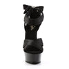 DELIGHT-668 Plateau Sandaletten Satin Black von Pleaser – Ansicht 2