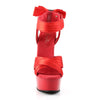 DELIGHT-668 Sandaletten Plateauschuhe Rot von Pleaser – Ansicht 2