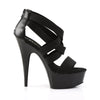 DELIGHT-669 Plateau Sandaletten Schwarz von Pleaser – Ansicht 5
