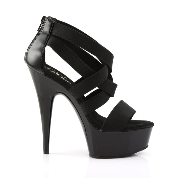 DELIGHT-669 Plateau Sandaletten Schwarz von Pleaser – Ansicht 5