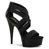 DELIGHT-669 Plateau Sandaletten Schwarz von Pleaser
