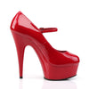 DELIGHT-687 Pump Rot von Pleaser – Ansicht 5