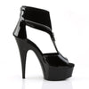 DELIGHT-690 Plateau Stiefeletten Schwarz von Pleaser – Ansicht 5