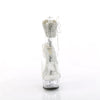 DELIGHT-691-2RS - Plateau High Heel Sandaletten - Transparent mit Strass von Pleaser – Ansicht 2