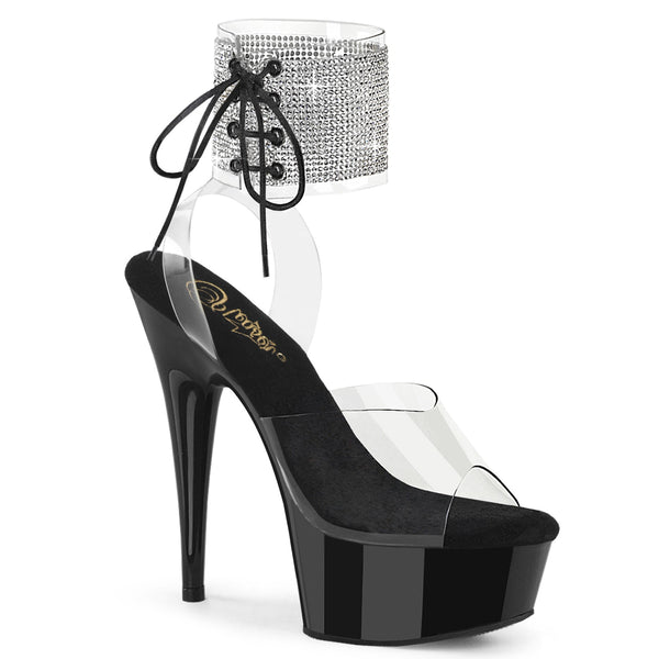 DELIGHT-691-2RS - Plateau High Heel Sandaletten - Schwarz von Pleaser