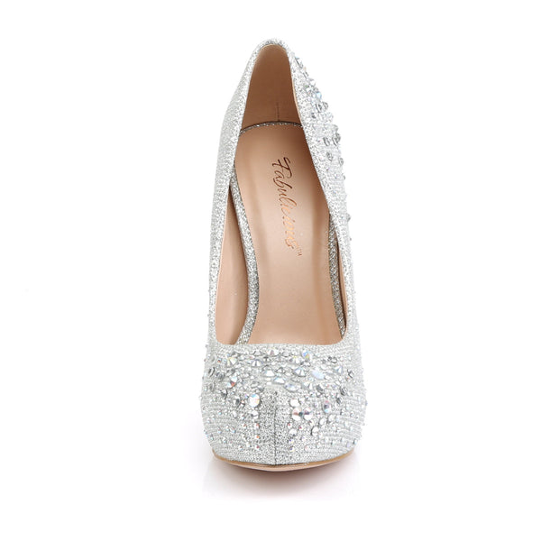DESTINY-06R Plateau Pumps Silber von Fabulicious – Ansicht 2