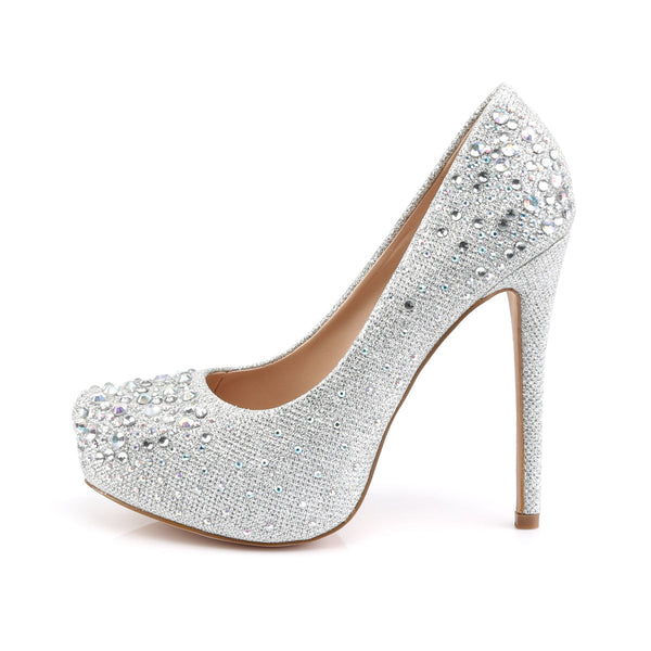 DESTINY-06R Plateau Pumps Silber von Fabulicious – Ansicht 3